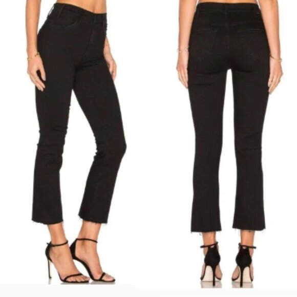 MOTHER Black Ankle & Cropped Jeans - Picture 1 of 16